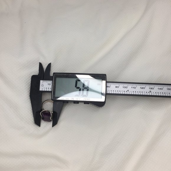 Handcrafted Silver Free-Form Color-Changing Sapphire Ring - Sz 6 - Picture 13 of 13